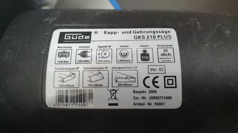 PIŁA GUDE GKS 210 PLUS UKOŚNICA