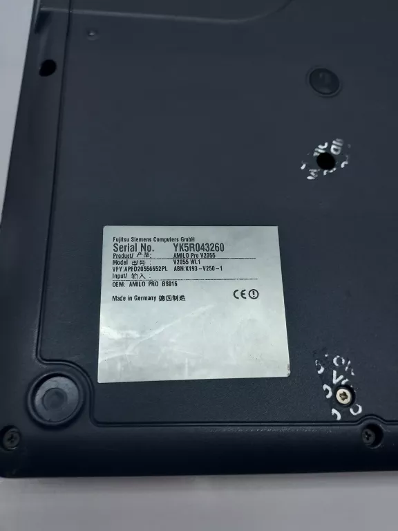 LAPTOP FUJITSU SIEMENS AMILO PRO V2055