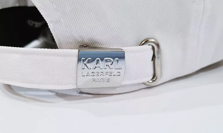 KARL LAGERFELD L2WH6924 CZAPKA Z DASZKIEM BIAŁA