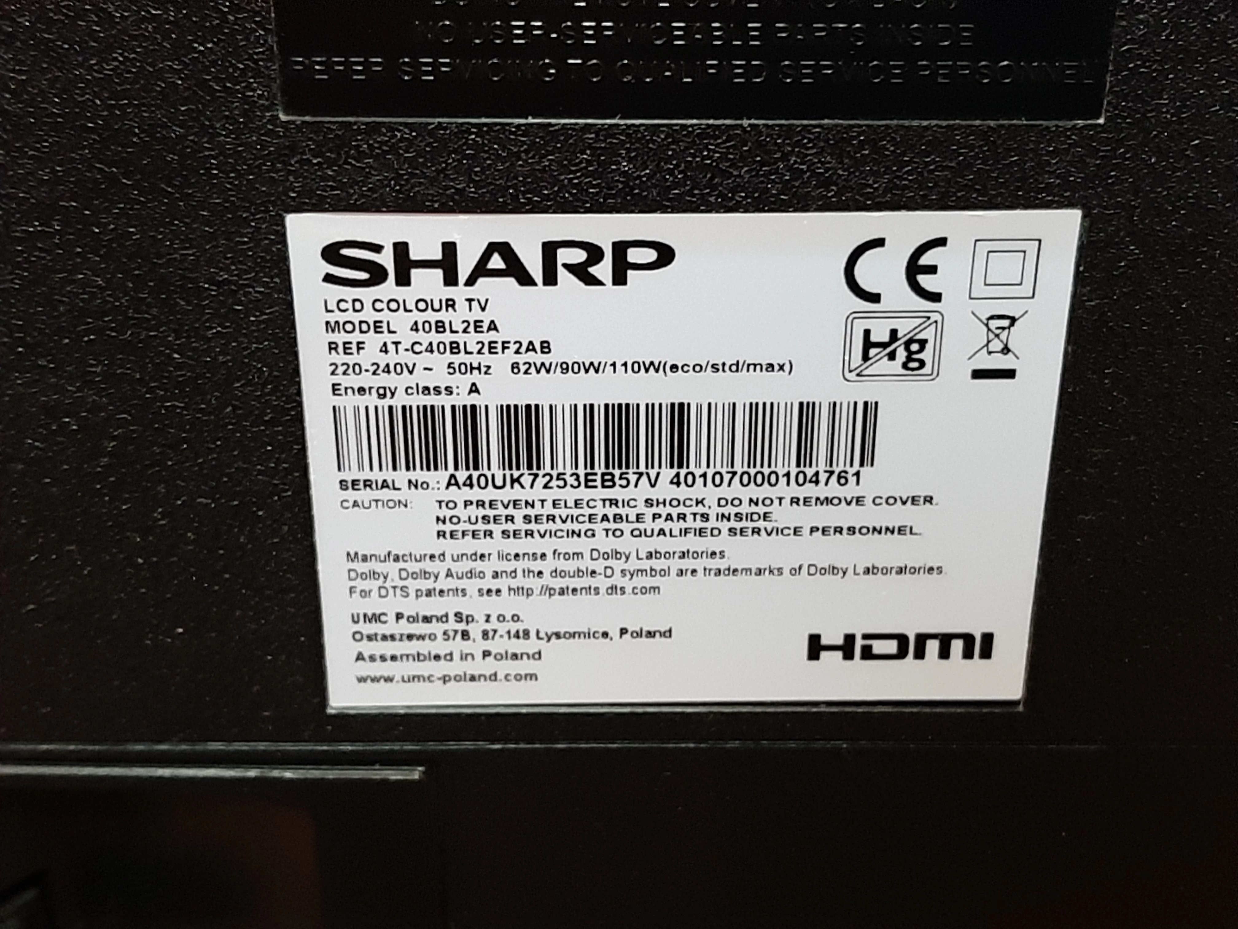 telewizor-sharp-40bl2ea-typ-telewizora-led