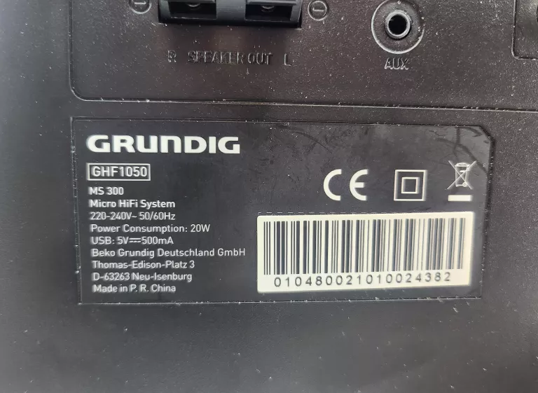 WIEŻA GRUNDIG GHF1050