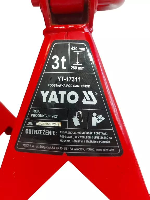 PODPÓRKA POD SAMOCHÓD KOBYŁKI YATO YT-17311