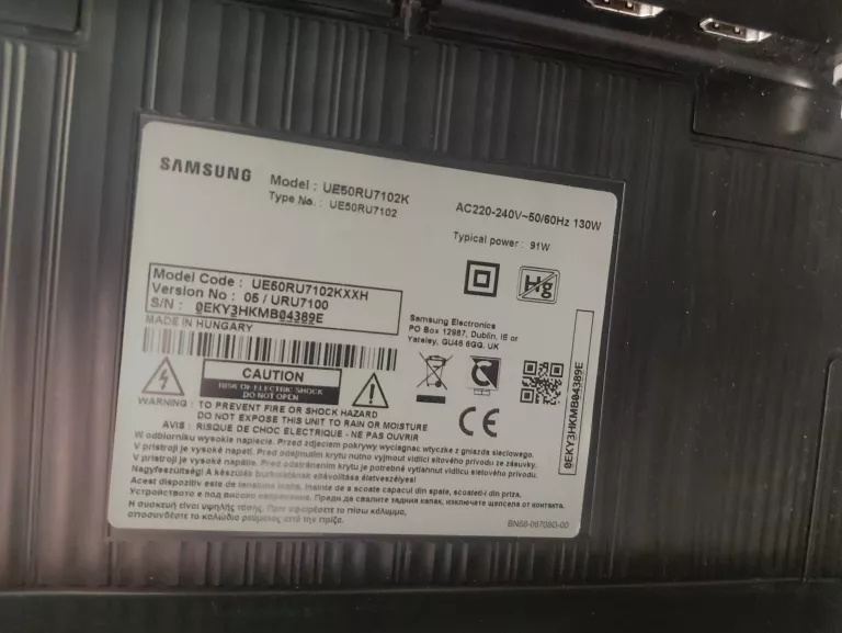 TELEWIZOR SAMSUNG UE50RU7102K 50 CALI + PILOT SMART TV