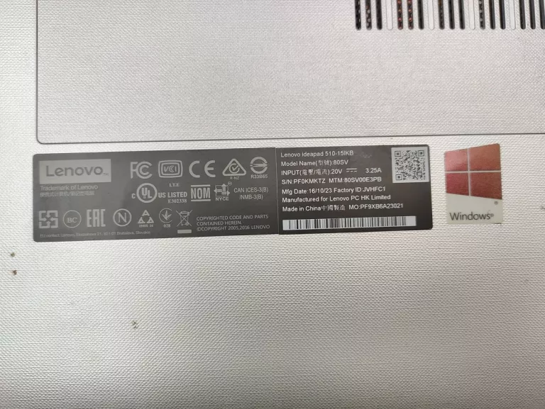 LAPTOP LENOVO IDEAPAD 3 8/256GB SSD I5 7TH GEFORCE 940MX