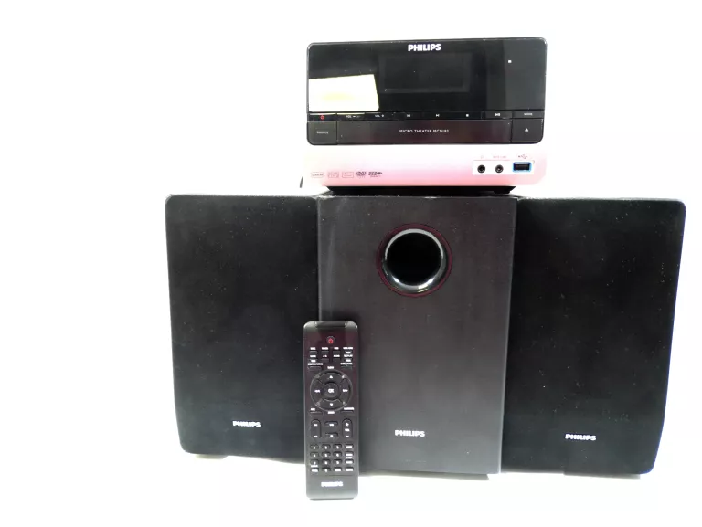 KINO DOMOWE PHILIPS MCD183/12 CZARNY 100 W 2.1 OPIS!!!!
