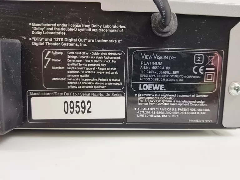 LOEWE VIEW VISION DR+ PLATINUM 66502A00 + PILOT