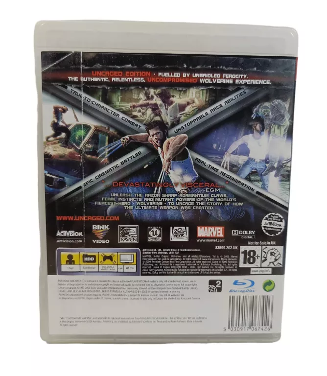gra-ps3-x-men-origins-wolverine-stan-uzywany