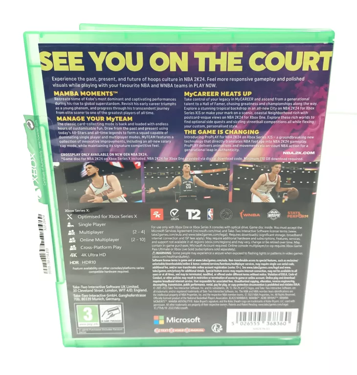 GRA NA XBOX SERIES X/XBOX ONE NBA2K24