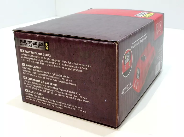 MEEC TOOLS ŁADOWARKA DO AKUMULATORÓW MULTISERIES 40 V 2,1 A