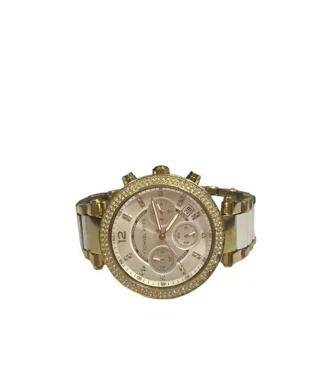 ZEGAREK MICHAEL KORS MK-6119 BIAŁO-ZŁOTY