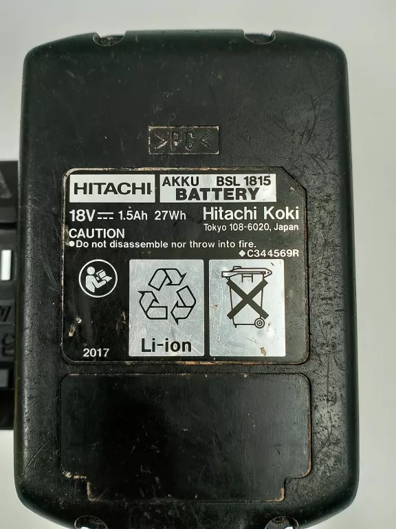ZESTAW ŁADOWARKA HITACHI UC 18YKSL + AKUMULATOR HITACHI AKKU BSL 1815