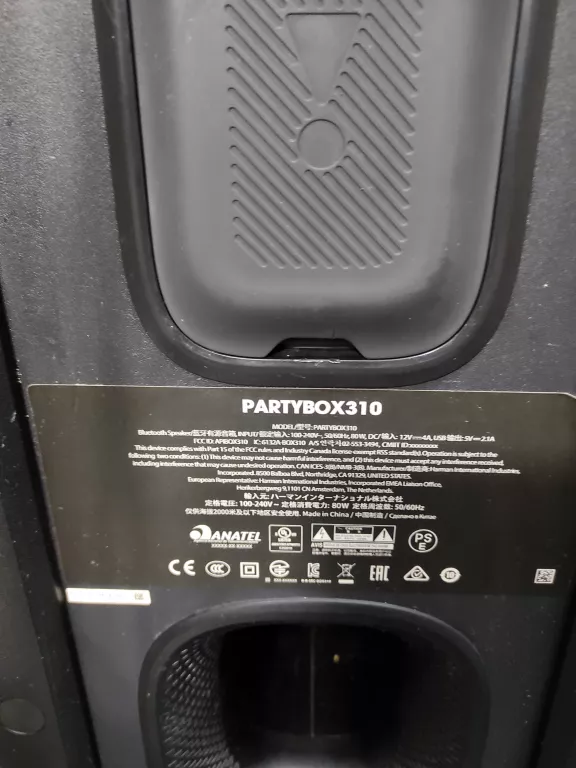 GŁOŚNIK BT JBL PARTYBOX 310