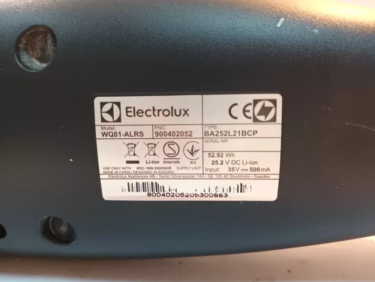 ODKURZACZ ELECTROLUX WELL Q8 WQ81 UV STACJA
