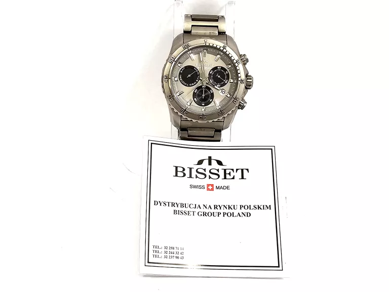 ZEGAREK MĘSKI BISSET TITANIUM CHRONO BSDF16 BSDF16DIVB10AX