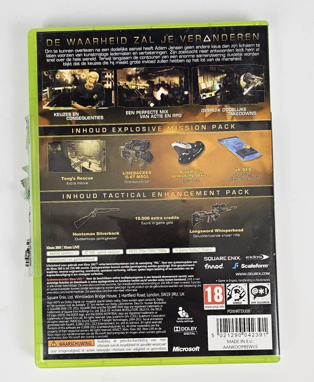 GRA XBOX 360 DEUS EX HUMAN REVOLUTION