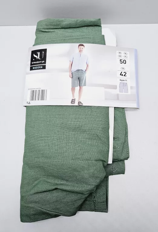 BERMUDY Z LNEM REGULAR FIT ROZMIAR 50