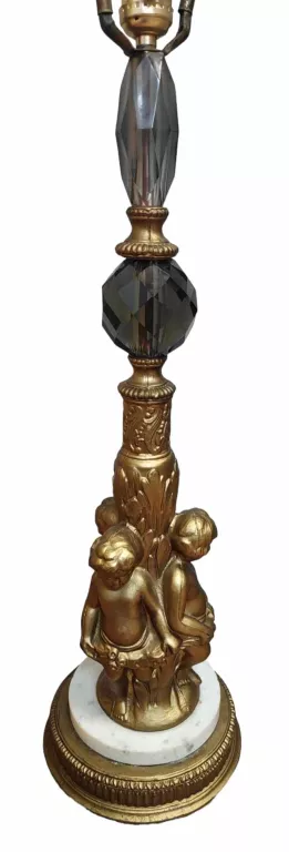 STARA LAMPA STOJĄCA ZDOBIONA