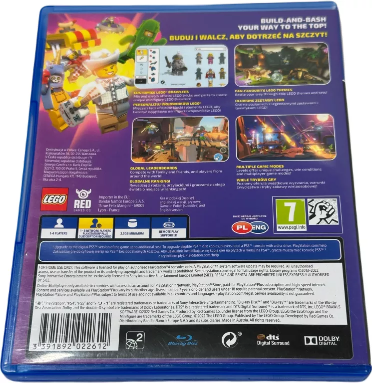 ŚWIETNA GRA LEGO BRAWLS NA KONSOLĘ PLAYSTATION 4 PS4