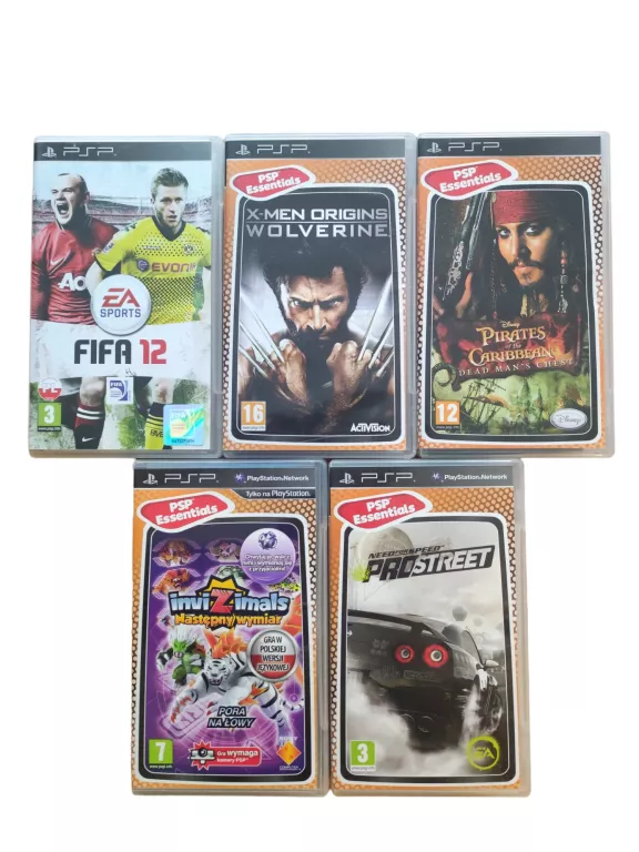 KONSOLA SONY PSP PSP-E1004 + 5 GIER