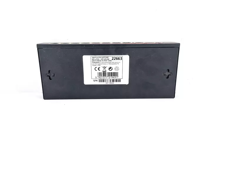 SWITCH POE GETFORT 8FE X POE + 2FE UPLINK WATCHDOG + HDTV SPLITTER