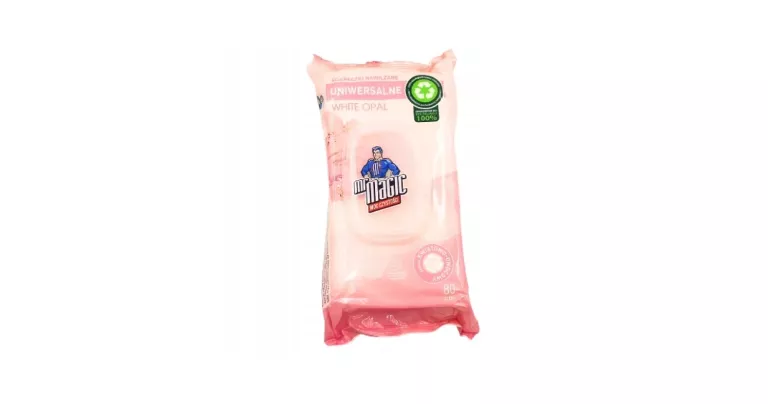 ŚCIERECZKI NAWILŻANE UNIWERSALNE MR MAGIC 80 SZT. WHITE OPAL