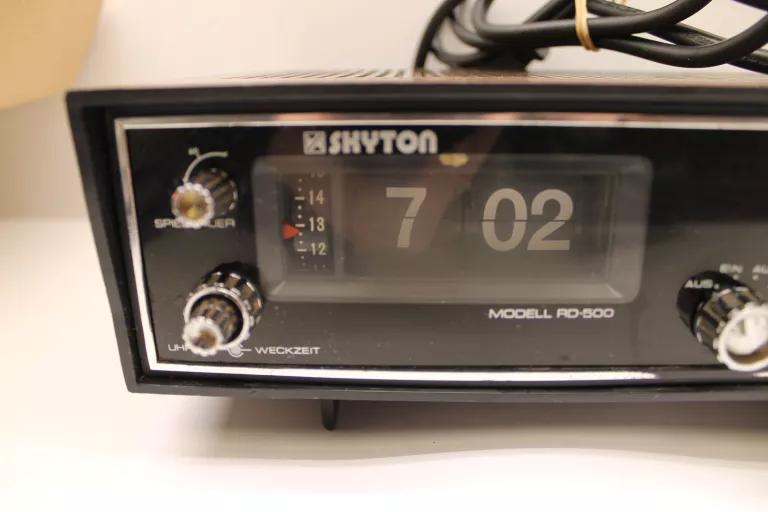 SKYTON RTD-500 RADIOBUDZIK ZEGAR KLAPKOWY PRL