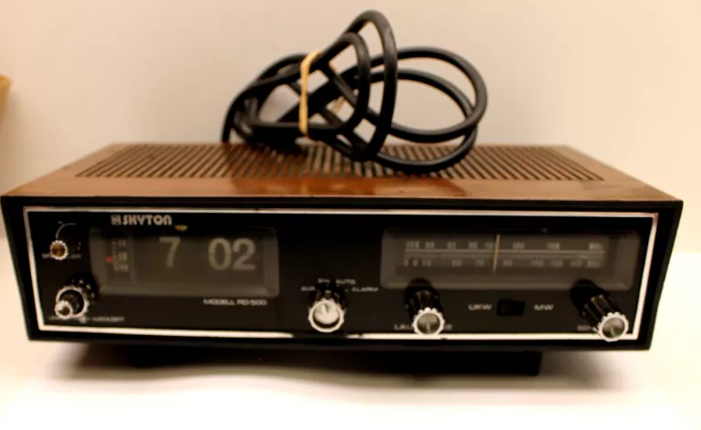 SKYTON RTD-500 RADIOBUDZIK ZEGAR KLAPKOWY PRL