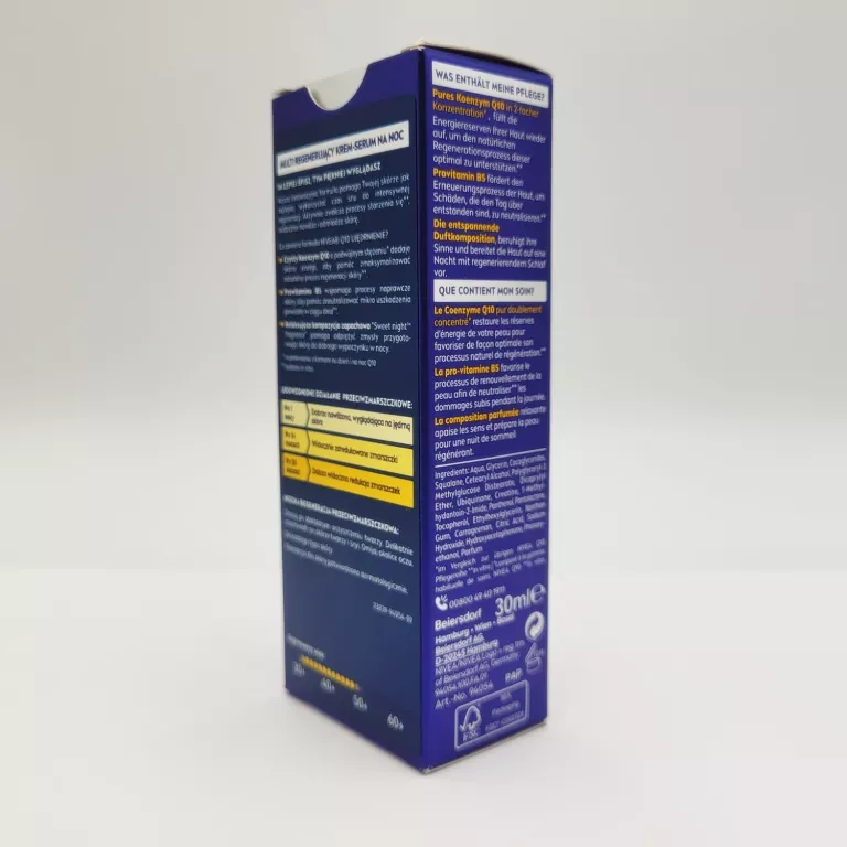 NIVEA Q10 UJĘDRNIENIE MULTI REGENERUJĄCY KREM - SERUM NA NOC 30ML