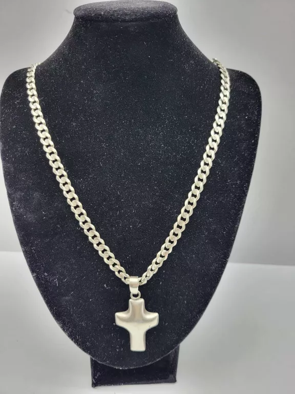 SREBRNY  ŁAŃCUSZEK Z ZAWIESZKĄ 925/33,61G DŁ.50