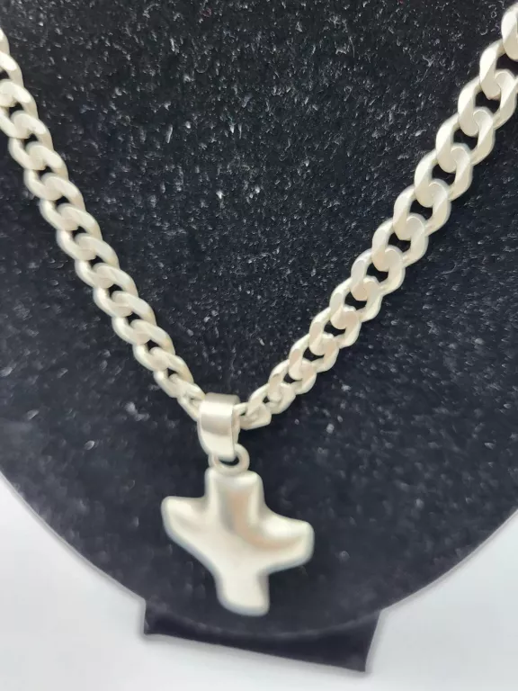 SREBRNY  ŁAŃCUSZEK Z ZAWIESZKĄ 925/33,61G DŁ.50