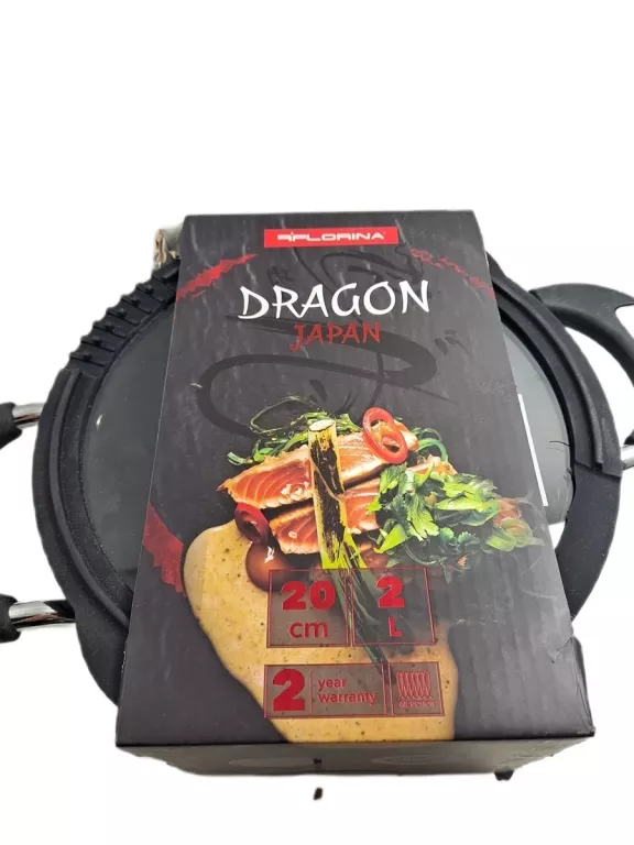 GARNEK Z POKRYWKĄ FLORINA DRAGON 2L 20CM INDUKCJA GAZ