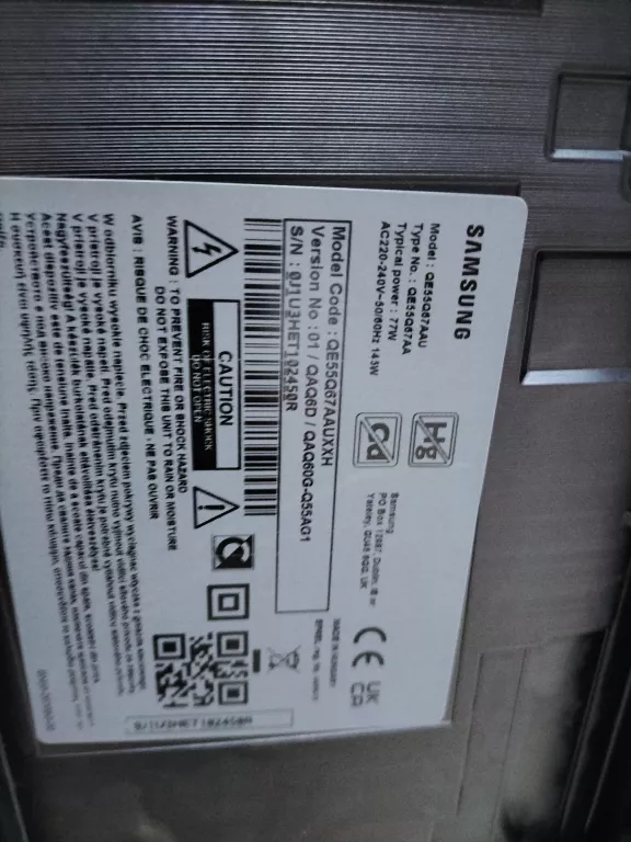 TELEWIZOR SAMSUNG QLED Q60 QE55Q67AAU