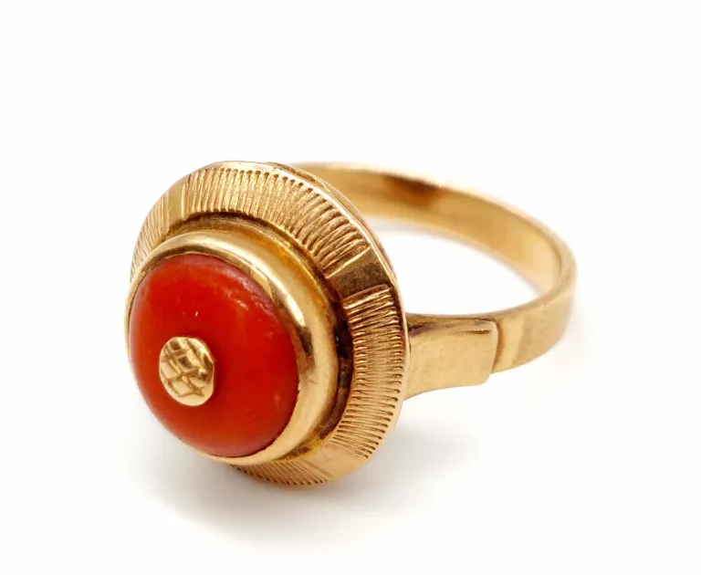 ŚLICZNY ZŁOTY PIERŚCIONEK PRÓBA 585/7,82G/R:17