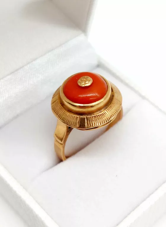 ŚLICZNY ZŁOTY PIERŚCIONEK PRÓBA 585/7,82G/R:17