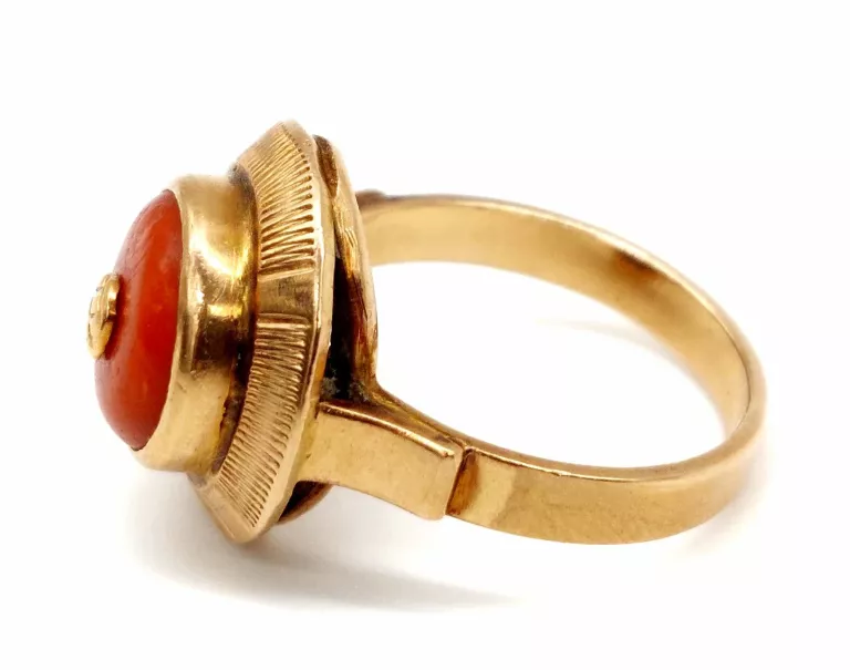 ŚLICZNY ZŁOTY PIERŚCIONEK PRÓBA 585/7,82G/R:17