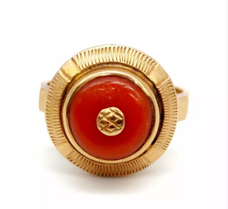 ŚLICZNY ZŁOTY PIERŚCIONEK PRÓBA 585/7,82G/R:17