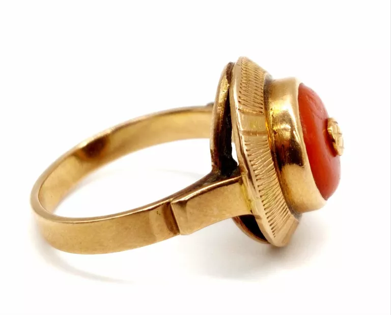 ŚLICZNY ZŁOTY PIERŚCIONEK PRÓBA 585/7,82G/R:17