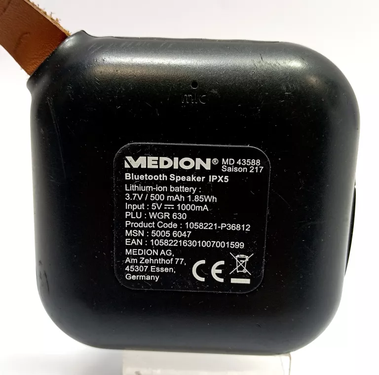 GŁOŚNIK PRZENOŚNY MEDION MD43588