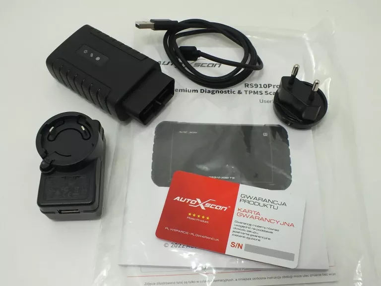 TESTER DIAGNOSTYCZNY AUTOXSCAN RS910 PRO TS STAN IDEALNY