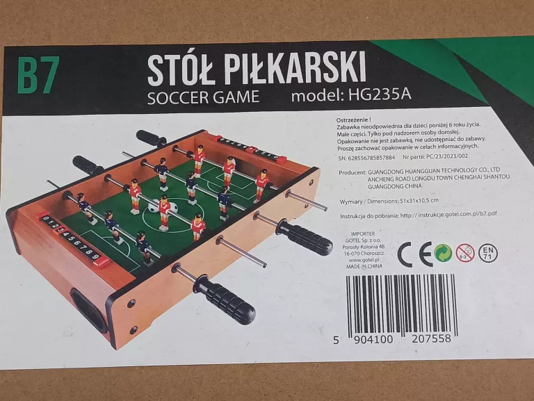 PIŁKARZYKI STÓŁ MAŁE NO NAME