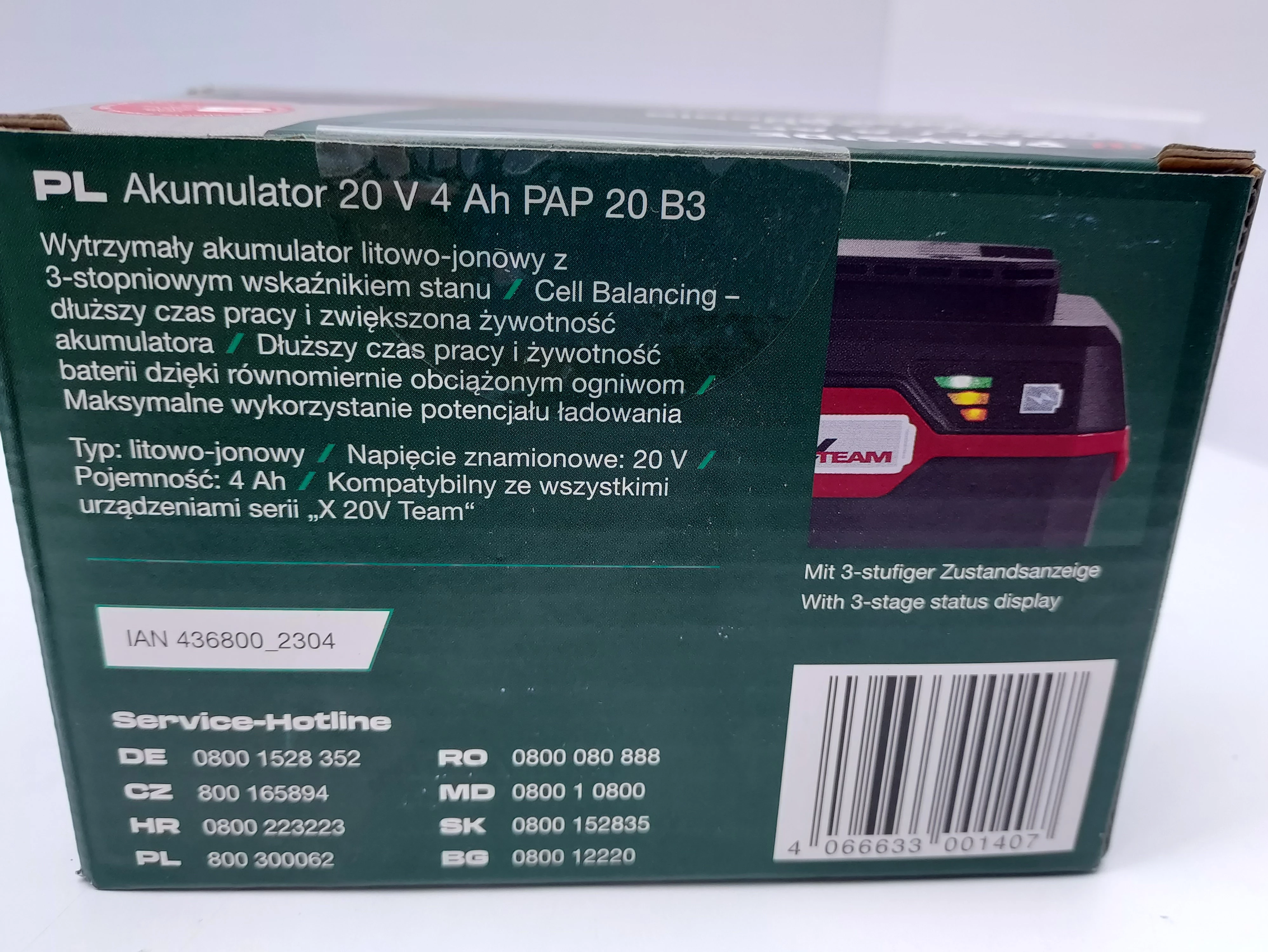 bateria-parkside-pap-20-b3-20v4ah-stan-uzywany