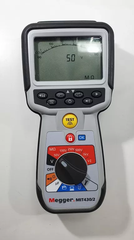 MIT430/2 MIERNIK REZYSTANCJI IZOLACJI MEGGER DO 2,5 KV/KABLE/WALIZKA