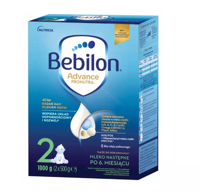 BEBILON 2 ADVANCE PRONUTRA MLEKO NASTĘPNE 1000 G