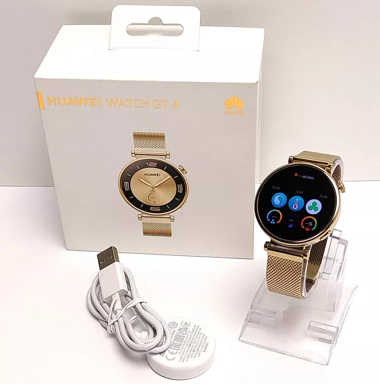 SMARTWATCH HUAWEI WATCH GT 4 GOLD + KOMPLET