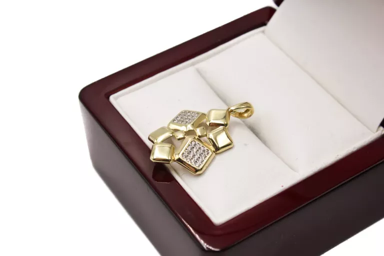 zlota-zawieszka-wzor-geometryczny-kwadrat-szescian-585-191g-z6-ean-gtin-5904954917634