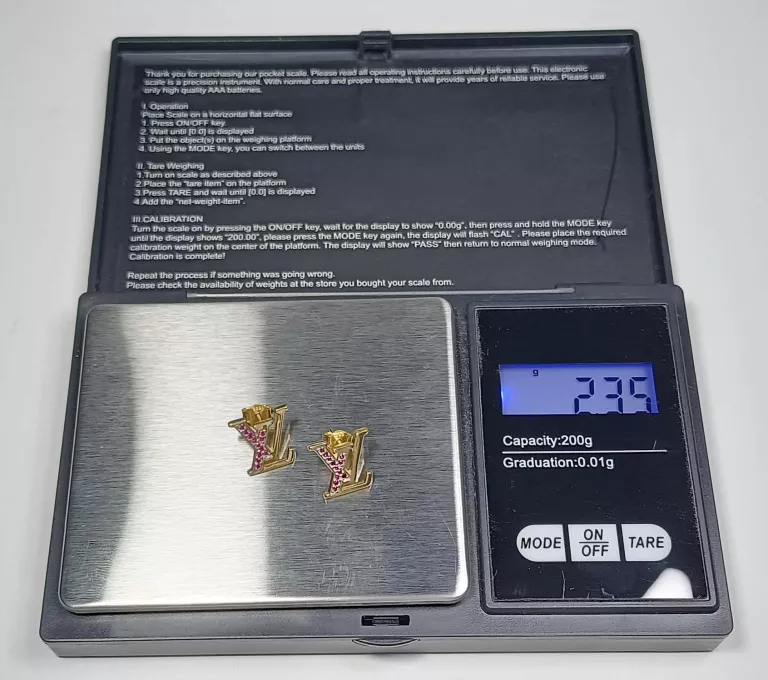 PIĘKNE ZŁOTE KOLCZYKI PR.585 2,35G