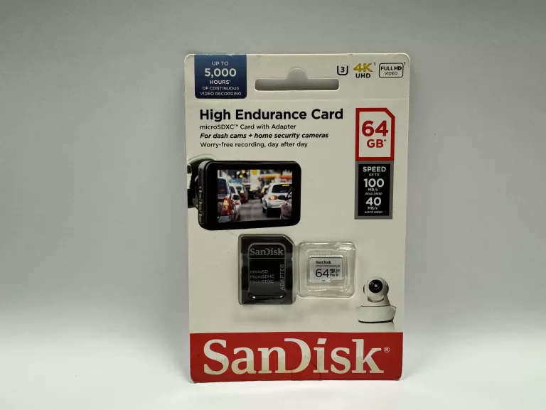 KARTA PAMIĘCI SANDISK 64GB HIGH ENDURANCE CARD