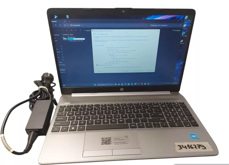 LAPTOP HP 250 G9 15,6" RTL8822CE 8/256GB/ŁADOWARKA