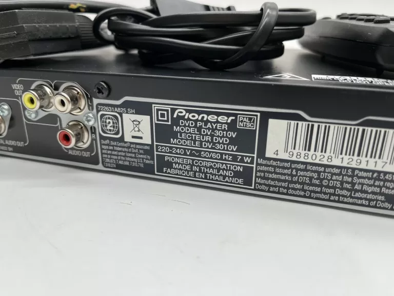 DVD PIONEER 3010V + PILOT