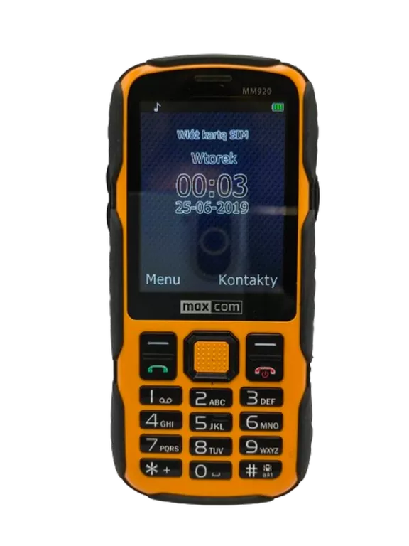 TELEFON MAXCOM MM920 CZARNY NIE CZYTA KARTY SIM!